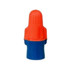 CONECTOR CÓNICO DOBLE AISLACIÓN NARANJO-AZUL 12-22AWG BOLSA 50U