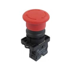 PULSADOR DE EMERGENCIA ROJO TIPO HONGO Ø40 MM