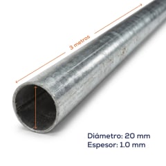 TUBERÍA METÁLICA EMT CERTIFICADA x 3MTS 20MM