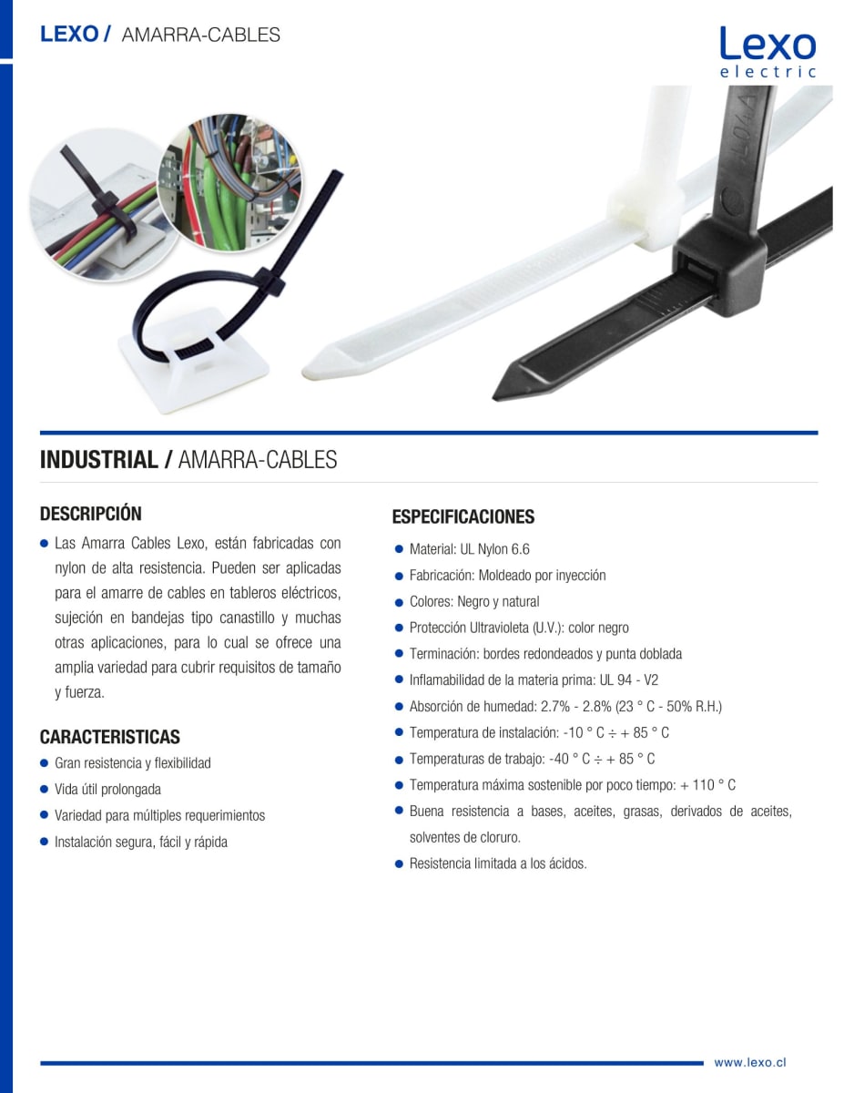 AMARRA CABLE NATURAL 3,6x300 MM 1000 UNIDADES3