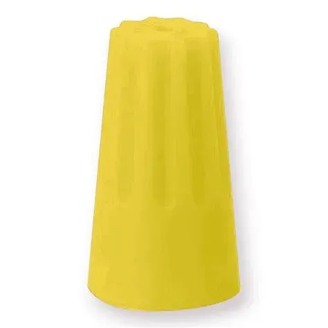 CONECTOR PLASTICO CONICO PARA CABLE NRO 44 AMARILLO 100UN1