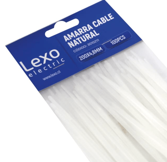 AMARRA CABLE NATURAL 200X4.8MM BOLSA 100 UNIDADES1