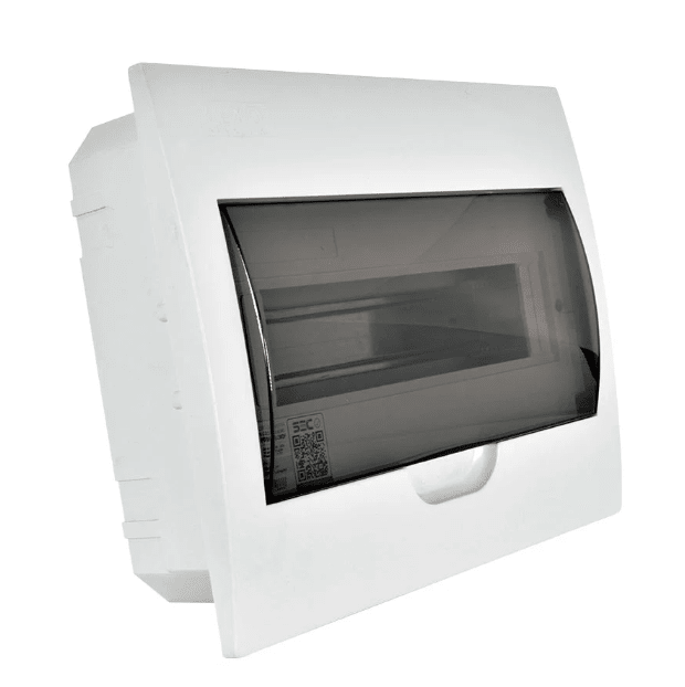 TABLERO EMBUTIDO 12 POLOS TAPA COLOR HUMO L/H IP41 LEXO1