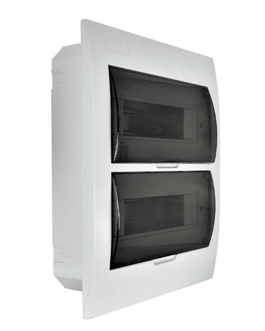 TABLERO EMBUTIDO 24 POLOS TAPA COLOR HUMO L/H IP41 LEXO1