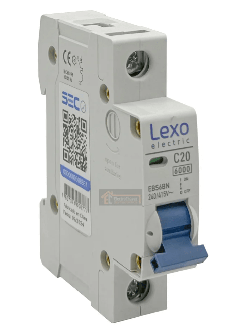 INTERRUPTOR AUTOMATICO 1X20A 6KA 