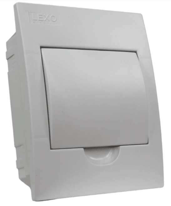 TABLERO EMBUTIDO 8 POLOS TAPA BLANCA L/H IP41 LEXO1