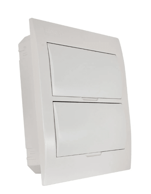 TABLERO EMBUTIDO 24 POLOS TAPA BLANCA L/H IP41 LEXO1