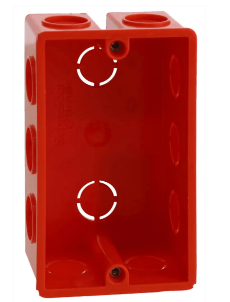 CAJA TABIQUERA NARANJO S/INSER 99X6X4 - 10 SALIDAS SCHNEIDER ELECTRIC1