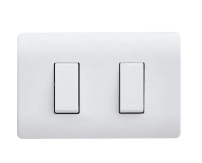 PLACA GENESIS ARMADA CON INTERRUPTOR DOBLE 9/15 16A 250C - BLANCO Schneider Electric1