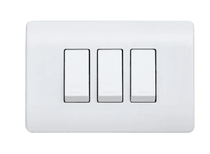 INTERRUPTOR TRIPLE ARMADO 9/32 GENESIS 16A 250V - BLANCO1