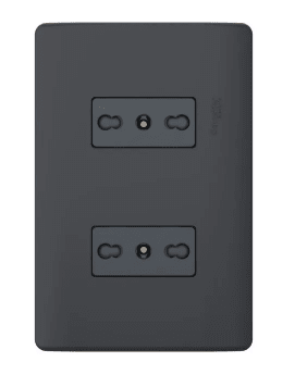 ENCHUFE DOBLE ARMADO GENESIS BLACK 10/16A 2P+T - NEGRO SCHNEIDER ELECTRIC1