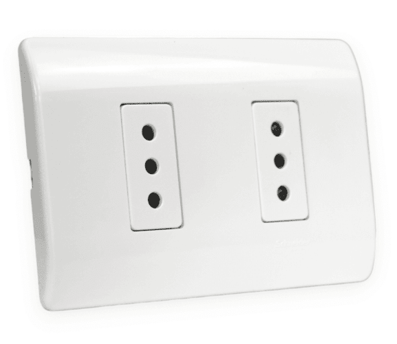 ENCHUFE DOBLE ARMADO GENESIS 10A 2P+T 250V - BLANCO SCHNEIDER ELECTRIC1
