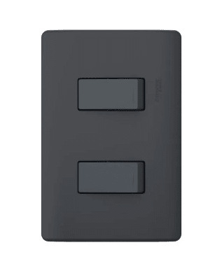 INTERRUPTOR DOBLE ARMADO 9/15 GENESIS BLACK 16A 250V - NEGRO  Schneider Electric1