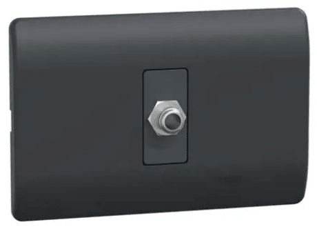 TOMA COAXIAL TV GENESIS BLACK - NEGRO SCHNEIDER ELECTRIC1
