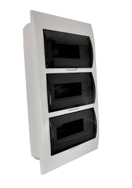 TABLERO EMBUTIDO 36 POLOS TAPA COLOR HUMO L/H IP411