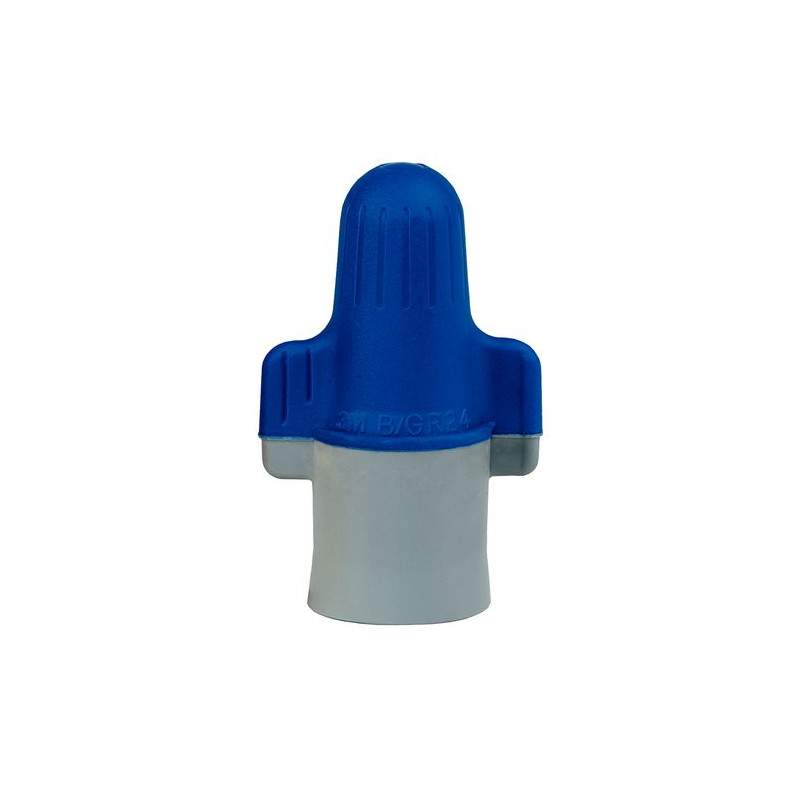 CONECTOR CÓNICO DOBLE AISLACIÓN  AZUL GRIS 6-14 AWG BOLSA 10 UN1