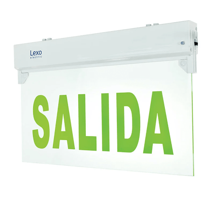 BANDEROLA SALIDA LED 6 HORAS FONDO VERDE1