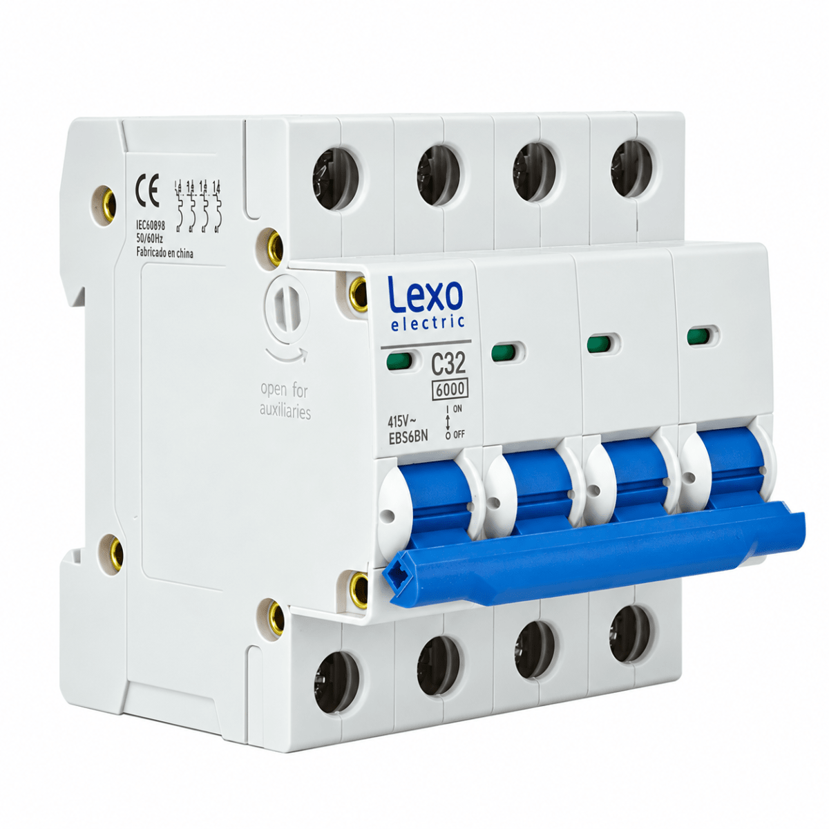 INTERRUPTOR AUTOMÁTICO 4X32A CURVA C 6KA LEXO1