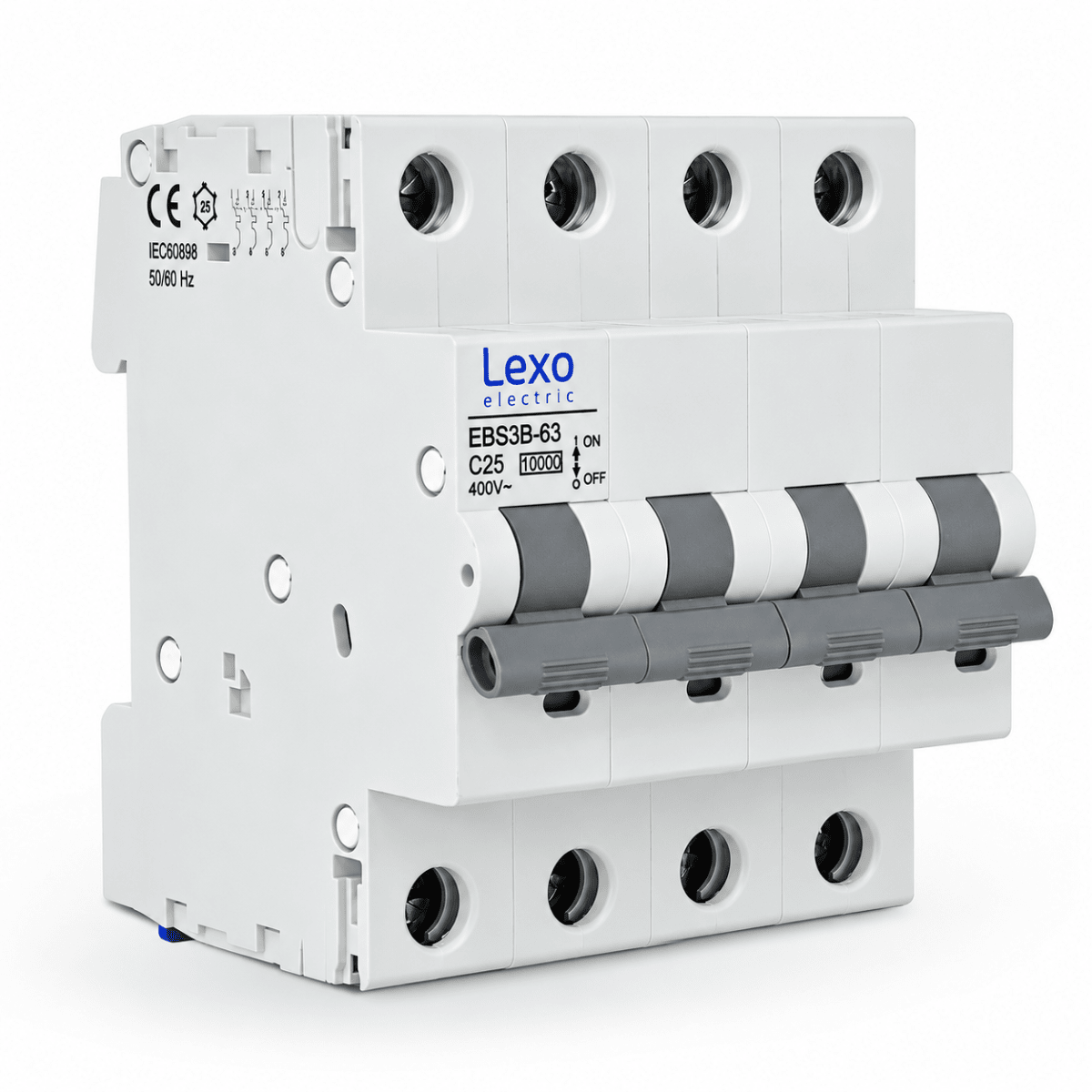 INTERRUPTOR AUTOMÁTICO 4X25A CURVA C 10KA LEXO1