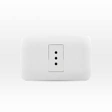 TOMA CORRIENTE SIMPLE 10A 250V BLANCO ARMADO LEXO1