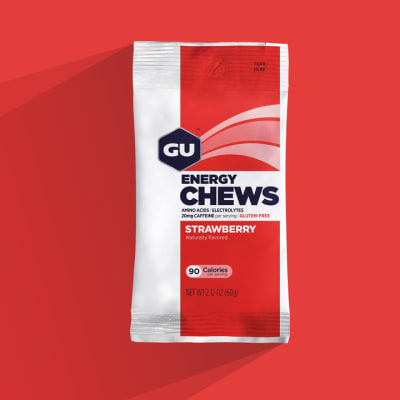 Gu - Energy Chews - Strawberry - 20mg cafeína