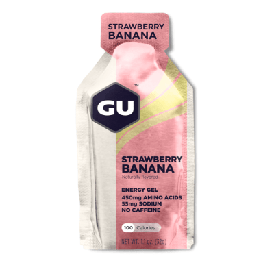 Gu - Energy Gel - Strawberry Banana - Sin cafeína1