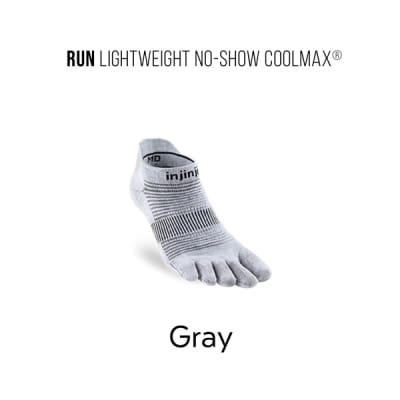 Medias - RUN LW NS Coolmax Gray - Injinji - Talla M1