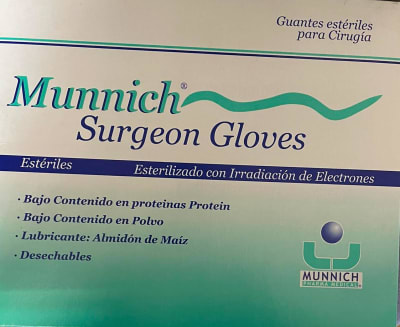 Guante Estéril Quirúrgico Munich 8.0          