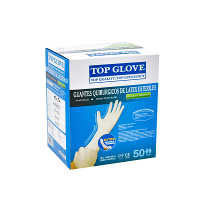 Guante Estéril Quirúrgico Top Glove 6.5                                                   1