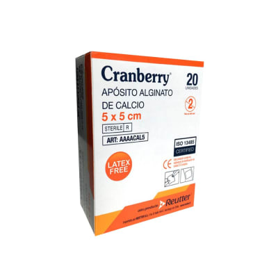 APOSITO ALGINATO CALCIO + PLATA 5X5 