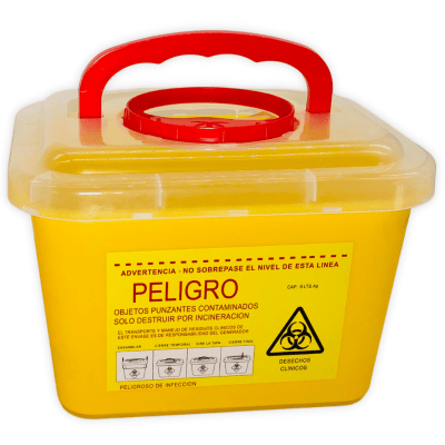 CAJA AMARILLA DESECHOS CLÍNICOS