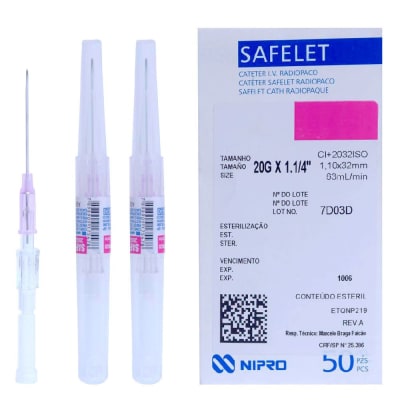 Cateter 20 G x 1.1/4 Nipro