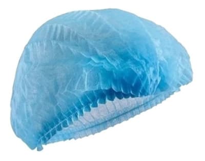 Cofia Enfermera Desechable Azul