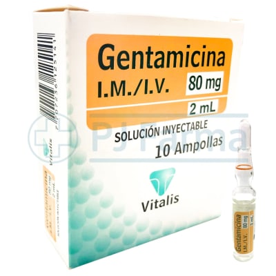 GENTAMICINA 80MG/2ML