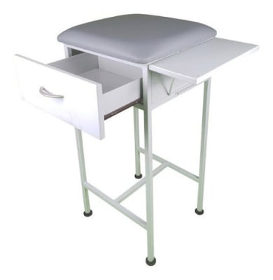 Mesa Toma Muestra  40x40x85 Con Cajón