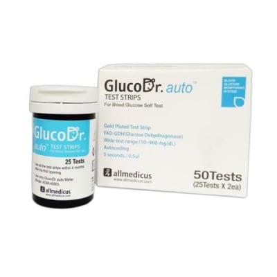 Cintas Reactivas Glucómetro Gluco Dr auto 
