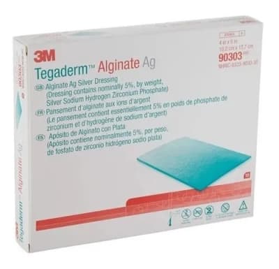 TEGADERM ALGINATO DE CALCIO + PLATA 10X12,6 REF90303