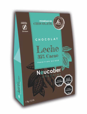 Chocolate con leche 35% Cacao Neucober 1kg.