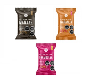 Alfajor con chocolate bitter Entrelagos 1 unidad