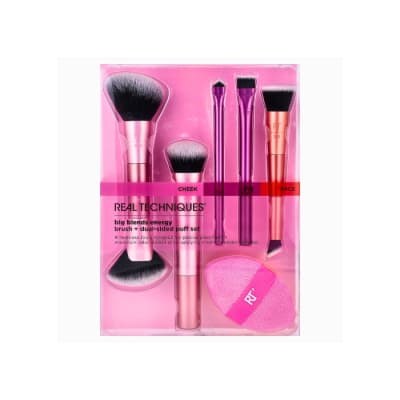 BIG BLENDS ENERGY BRUSH + PUFF SET | REAL TECHNIQUES1
