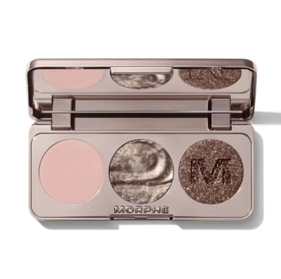 DAZZLING METALLICS EYESHADOW TRIO – PLATINUM BOMBSHELL | MORPHE1