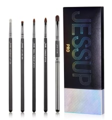T325 BLACK SILVER BRUSH SET | JESSUP BEAUTY