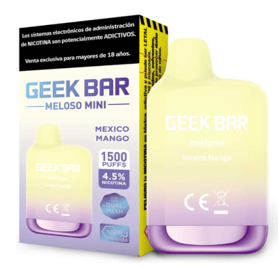 VAPORIZADOR DESECHABLE GEEK BAR MELOSO MINI 1500 PUFFS MEXICO MANGO1