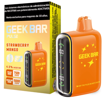 VAPORIZADOR DESECHABLE GEEK BAR PULSE 15000 PUFFS STRAWBERRY MANGO1