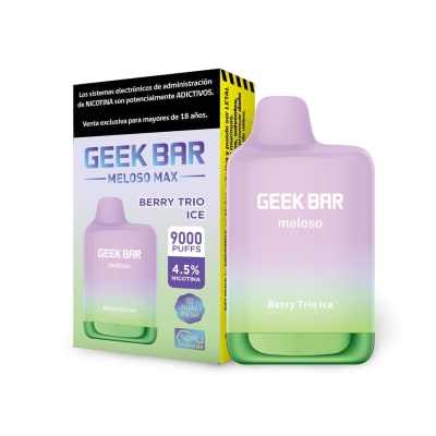 VAPORIZADOR DESECHABLE GEEK BAR MELOSO MAX 9000 PUFFS BERRY TRIO ICE1