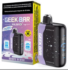 VAPORIZADOR DESECHABLE GEEK BAR PULSE 25000 PUFFS GRAPE SLUSH