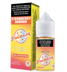 LÍQUIDO PULSELIQ BY GEEK BAR 30ML/35MG SALT  STRAWBERRY BANANA