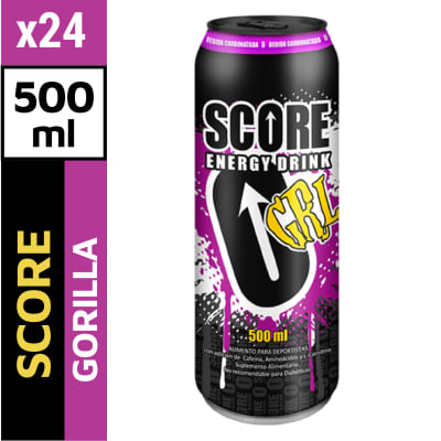 CAJA ENERGIZANTE SCORE GORILLA 500ML 24U1