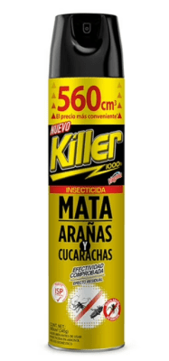 CAJA INSECTICIDA KILLER MATA ARAÑA 560CC 12 UNIDADES1