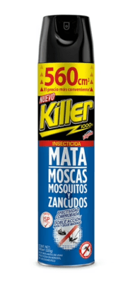 CAJA INSECTICIDA KILLER MOSCAS Y SANCUDOS 560CC 12 UNIDADES1
